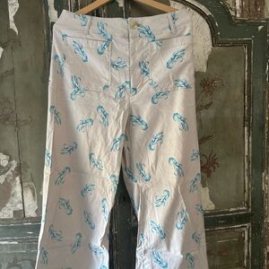 - Anthropologie Maeve lobster print pant size 30